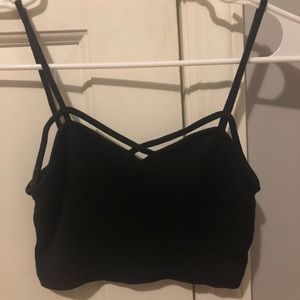 Brandy Melville criss Cross black bralette